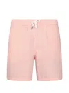 Polo Ralph Lauren Striped Drawcord Swim Shorts In Pink