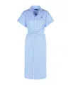 Polo Ralph Lauren Striped Shirt Dress In Blue