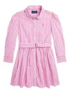 Polo Ralph Lauren Striped Dress In Pink