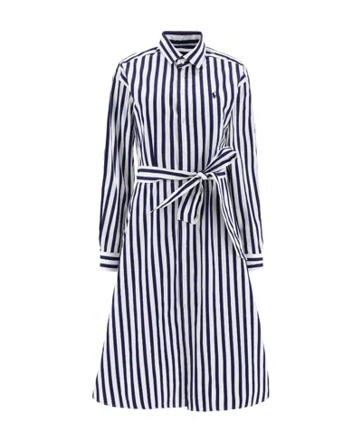 Polo Ralph Lauren Striped Dress In White