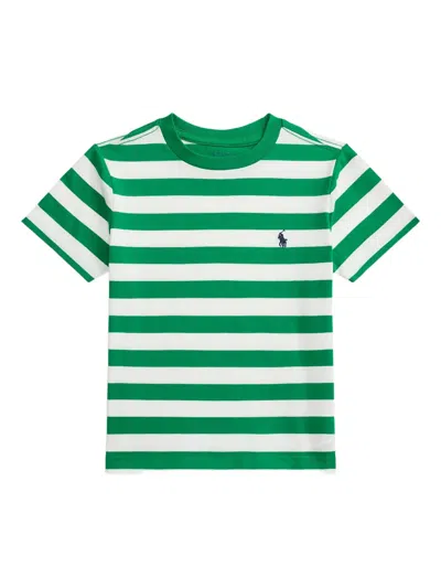 Polo Ralph Lauren Kids' Boys 8-20 Striped Cotton Jersey Tee In Green