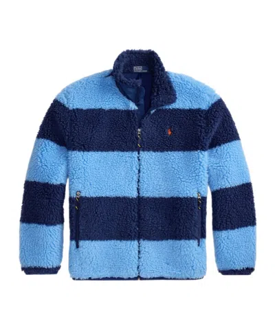 POLO RALPH LAUREN STRIPED FLEECE JACKET