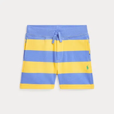 Polo Ralph Lauren Kids' Striped French Terry Short In Oasis Yellow