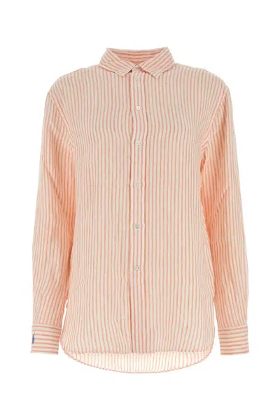 Polo Ralph Lauren Striped Linen Shirt In Multi