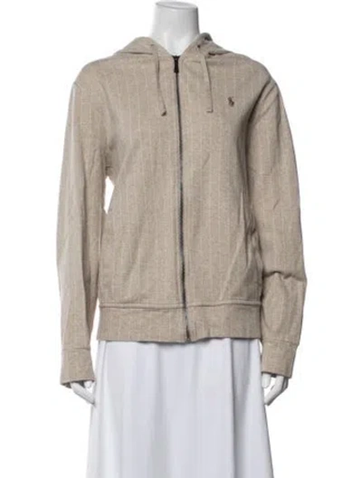 Pre-owned Polo Ralph Lauren Striped Jacket In Neutrals