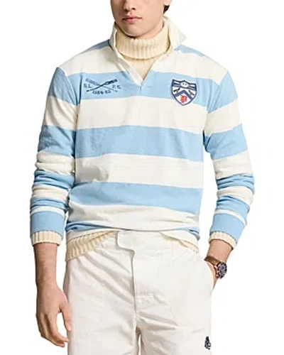 Polo Ralph Lauren Striped Jersey Classic Fit Rugby Shirt In Blue