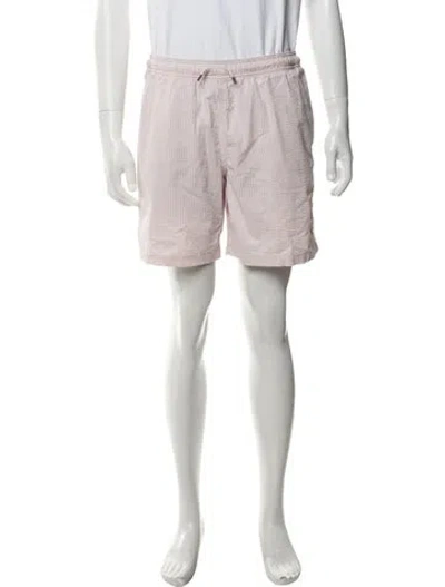 Pre-owned Polo Ralph Lauren Striped Jogger Shorts In Pink