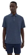 Polo Ralph Lauren Striped Lightweight Airflow Polo Refined Navy Multi In Refined Navy Multi