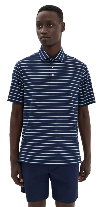 Polo Ralph Lauren Striped Lightweight Airflow Polo Refined Navy Multi