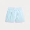 Polo Ralph Lauren Striped Linen-cotton Short In Turquoise Nova