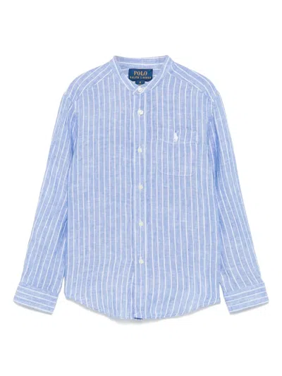 POLO RALPH LAUREN STRIPED LINEN SHIRT