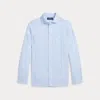 Polo Ralph Lauren Striped Linen Shirt In Light Blue/white