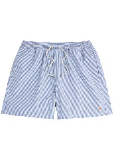 Polo Ralph Lauren Traveler Classic-fit Swim Shorts Swimwear Light Blue