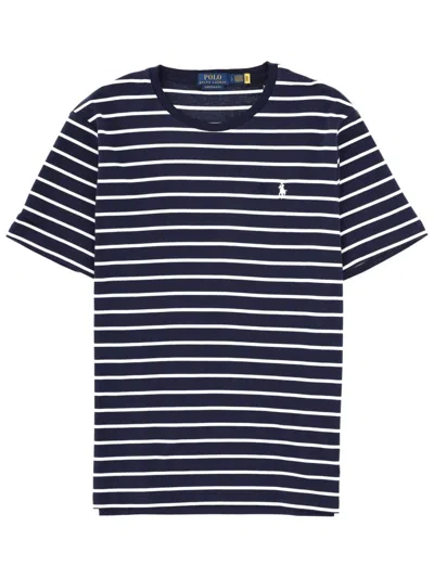POLO RALPH LAUREN POLO RALPH LAUREN STRIPED LOGO T-SHIRT