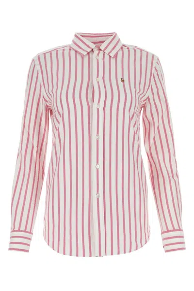 Polo Ralph Lauren Striped Long In Pink