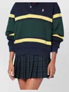 Polo Ralph Lauren Striped Cotton-blend Jersey Polo Shirt In Multi
