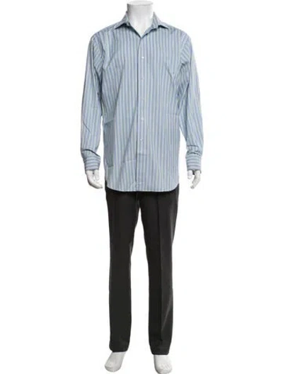 Pre-owned Polo Ralph Lauren Striped Long Sleeve Dress Shirt In Multi