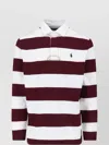 Polo Ralph Lauren Structured Fit Rugby Polo With Traditional Collar In Brown