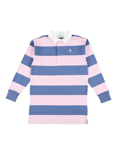 Polo Ralph Lauren Kids' Striped Long-sleeve Polo Dress