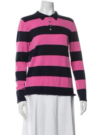 Pre-owned Polo Ralph Lauren Striped Long Sleeve Polo In Multicolor