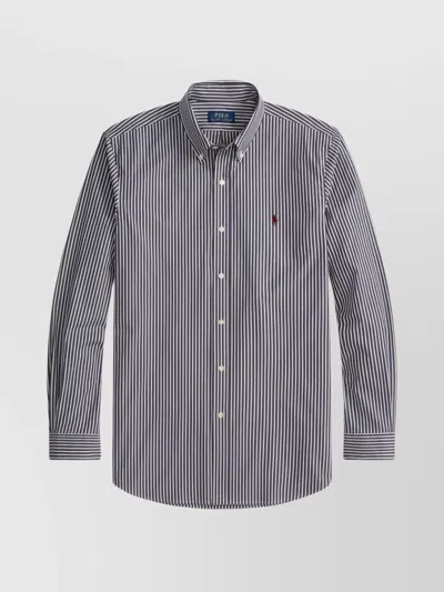 POLO RALPH LAUREN STRIPED LONG SLEEVE SPORT SHIRT