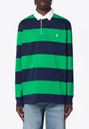 Polo Ralph Lauren Striped Long Sleeve Polo With Half Button Placket