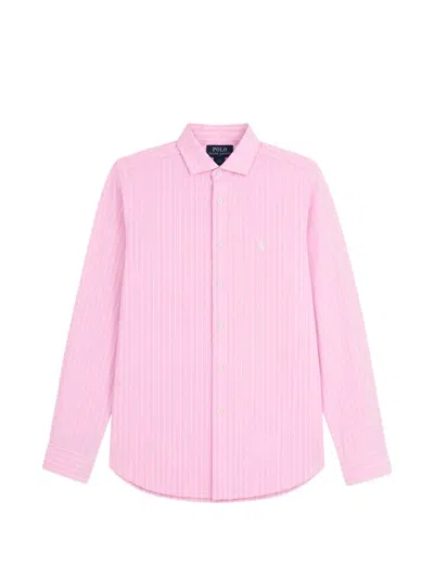 Polo Ralph Lauren Kids' Striped Long-sleeve Shirt In Multi
