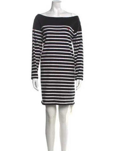 Pre-owned Polo Ralph Lauren Striped Mini Dress In Multi