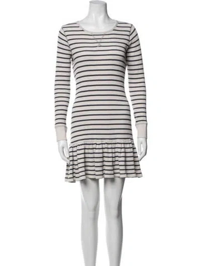 Pre-owned Polo Ralph Lauren Striped Mini Dress In Multi