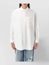Polo Ralph Lauren Striped Oversized Oxford Shirt With Pocket In White