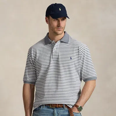 POLO RALPH LAUREN RALPH LAUREN STRIPED OXFORD MESH POLO SHIRT