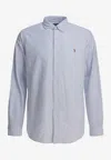 Polo Ralph Lauren Striped Oxford Shirt In Blue