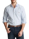 Polo Ralph Lauren Striped Oxford Sport Shirt In Blue White