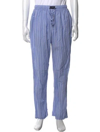 Pre-owned Polo Ralph Lauren Striped Pajama Bottoms In Blue