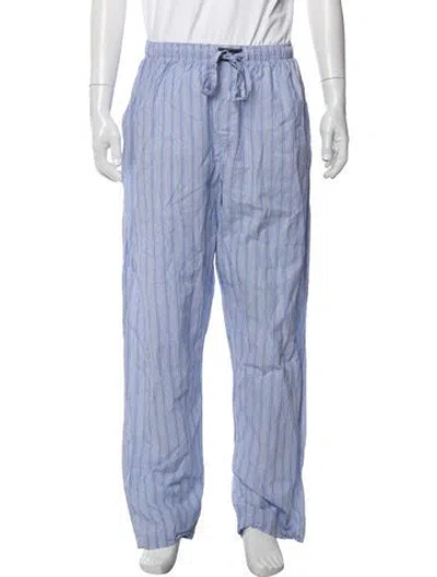Pre-owned Polo Ralph Lauren Striped Pajama Bottoms In Blue