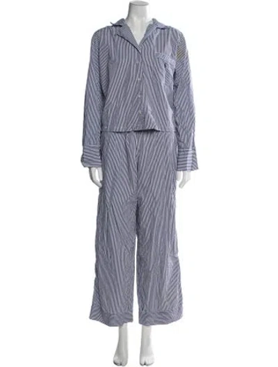 Pre-owned Polo Ralph Lauren Striped Pajamas In Blue