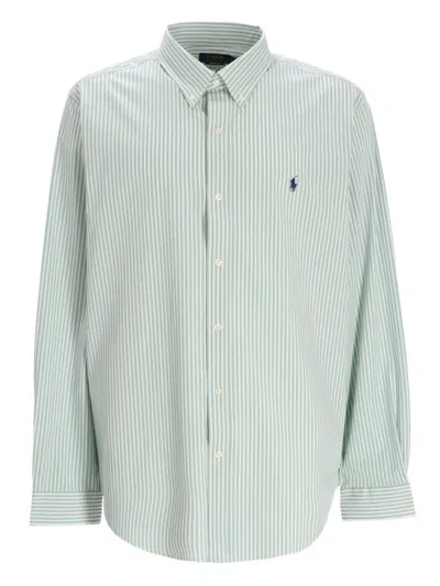 Polo Ralph Lauren Striped-pattern Cotton Shirt In Green