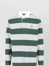 Polo Ralph Lauren Striped Pattern Long Sleeve Polo Shirt In Multi
