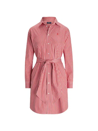 Polo Ralph Lauren Striped-pattern Midi Dress In Multi