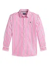 Polo Ralph Lauren Striped-pattern Shirt In Pink