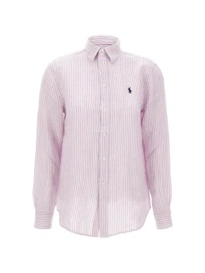 Polo Ralph Lauren Striped-pattern Shirt In Pink
