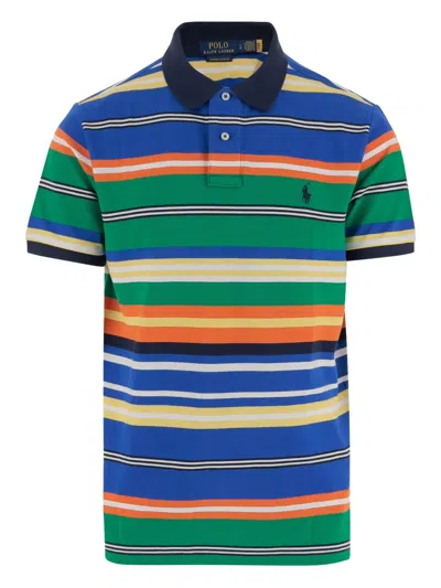 Polo Ralph Lauren Striped Polo Pony Polo Shirt In Multi