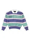 Polo Ralph Lauren Striped Polo Shirt In Blue