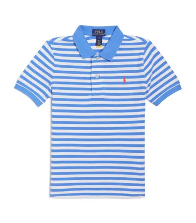 Polo Ralph Lauren Kids' Striped Polo Shirt In Blue