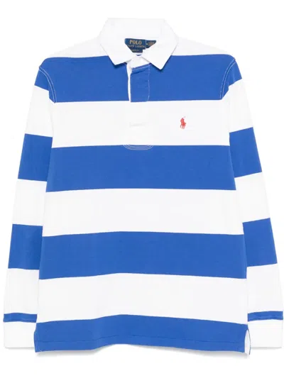 Polo Ralph Lauren Striped Polo Shirt In Blue
