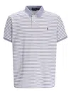 Polo Ralph Lauren Ralph Lauren Striped Oxford Mesh Polo Shirt In Blue