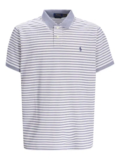 Polo Ralph Lauren Striped Polo Shirt In Blue