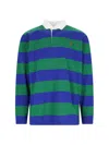 Polo Ralph Lauren Rugby Stripes Polo Shirt In Green