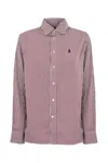 Polo Ralph Lauren Georgia Striped Cotton Shirt In Red
