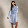 Polo Ralph Lauren Striped Poplin Sleepshirt In Cabana Stripe